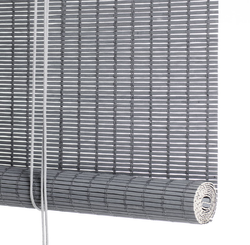 Bamboo Blinds Steel Grey - Couvaloup
