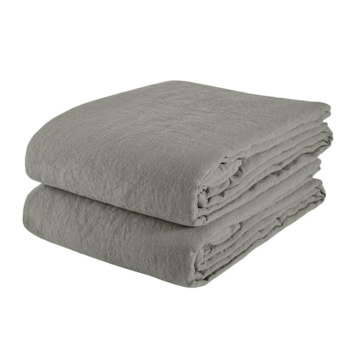 Linen Tablecloth Light Kaki- Couvaloup