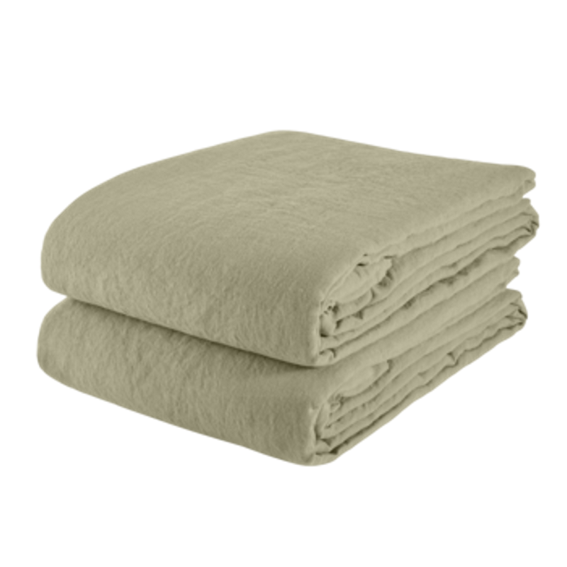 Linen Tablecloth Pistachio - Couvaloup