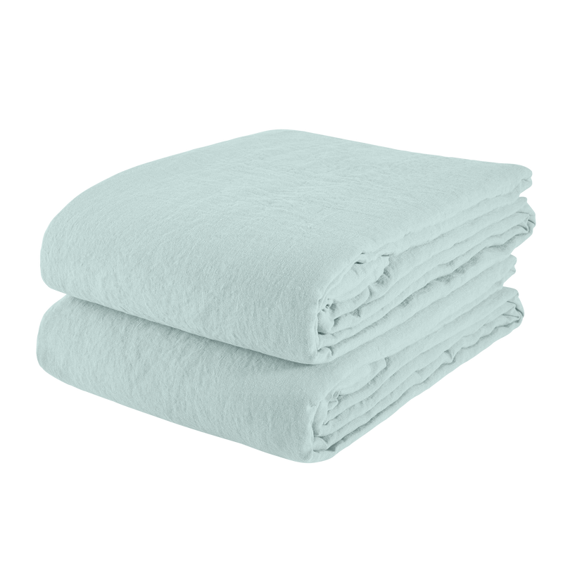 Linen Tablecloth Blue Pale - Couvaloup