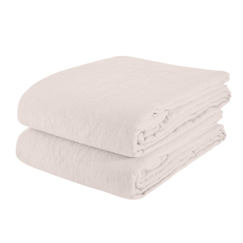 Linen Tablecloth Chalk - Couvaloup