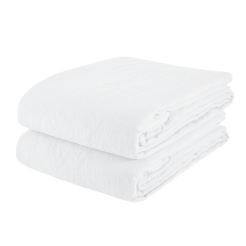 Linen Tablecloth White - Couvaloup