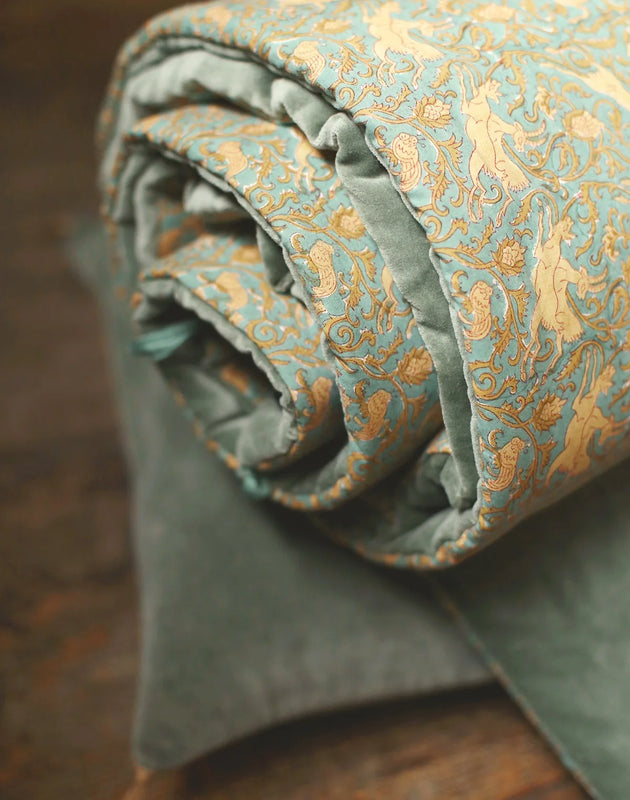 Sofa Cover Cotton / Washed Velvet 85x185 cm