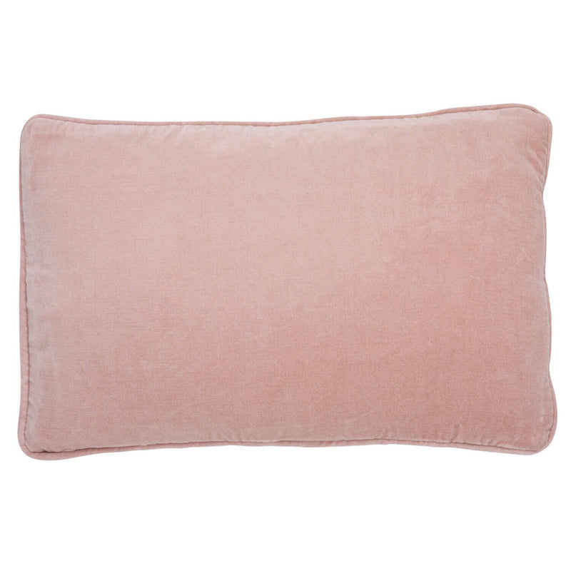 Cushion Pink Yellow Velvet Rectangle