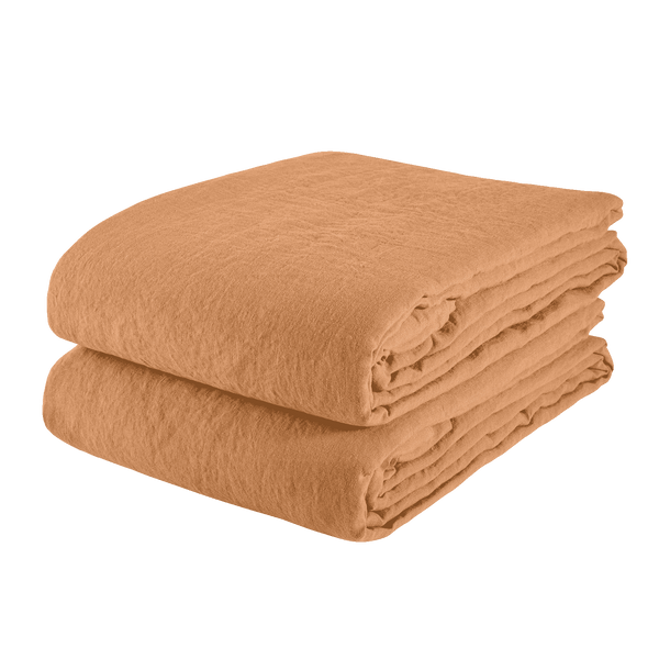 Washed Linen Tablecloth Hazelnut