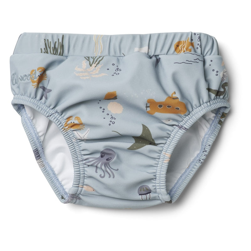 LW12815 - Frej baby boy swim pants - 6910 Sea creature mix