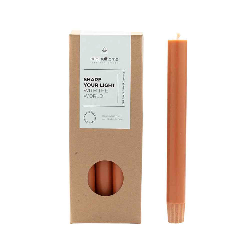 TC0022.52 Dinner Candles Cognac