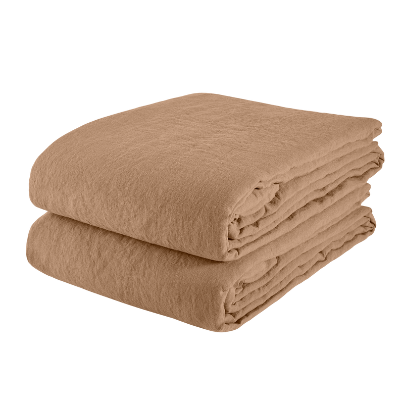 Linen Tablecloth Camel - Couvaloup